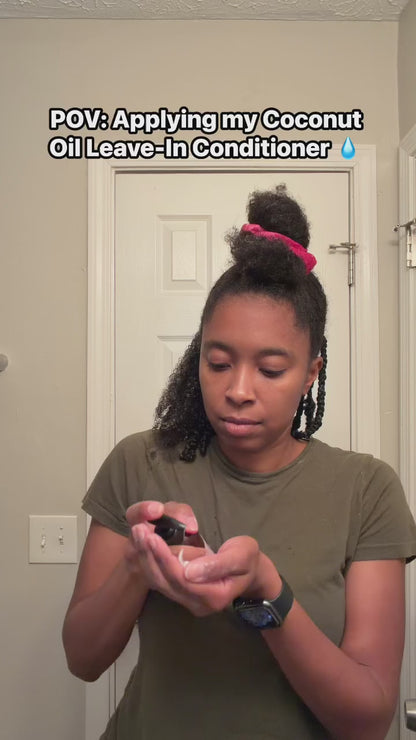 Coconut Oil Leave-In Conditioner for Coily Hair